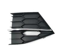 Compatible Avec Skoda Pour Superb 2016 2017 2018 Avec Barre Lumineuse, Cadre De Couverture De Phares Antibrouillard Pour Pare-chocs Avant De Voiture, Garnitures De Calandre Grille Antibrouillard