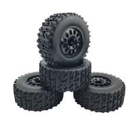 Compatible avec Slash pour Arrma pour Senton pour HuanQi 727 1/10 Voiture Rc 112mm Pneus De Camion De Course Courte Roue De Pneu avec 12mm Hex 4 Pièces Roue Voiture RC(D2)