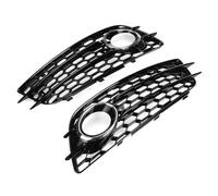 Compatible Avec SLine Pour A4 B8 S4 2008 2009 2010 2011 2012, Couvercle Calandre Phare Antibrouillard Avant Voiture, Grille Phare Antibrouillard Nid D'abeille 8K0807681C Grille Antibrouillard