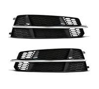 Compatible Avec SLine Pour A6 C7 A6L 2015-2018 Couvercle Phare Pare-chocs Avant Voiture Antibrouillard Grille Hexagonale En Nid D'abeille 4G0807681AN Grille D'Antibrouillard