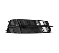 Compatible avec SLine pour Audi A6 C7 A6L 2015 2016 2017 2018, Cache de feu antibrouillard Avant, Grille hexagonale en nid d'abeille, référence 4G0807681AN (Noir, côté Droit)