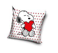 Compatible avec Snoopy Peanuts (SNO204004) Housse de Coussin 40 x 40 cm