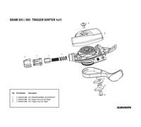 compatible avec SRAM Couvercle de remplacement pour télécommande XX1