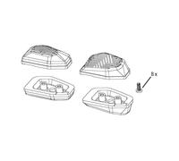 compatible avec SRAM Kit de remplacement pour capuchon et boutons de télécommand