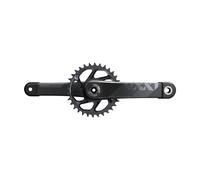 Sram Guarnitura Xx1 Eagle Pedivella 175mm Corona 34 Direct Mount 12 V. Dub Grigio per Cannondale Pédalier 175 mm Couronne Gris Mixte, Noir, Taille Unique