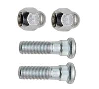 Compatible Avec Subaru Pour Forester 2009-2019 4 Pièces Argent M12 * 1.25 Jeu De Goujons Et D'écrous Moyeu Roue OEM : 28365FE001 28171AJ000 Écrou de Roue