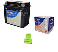 COMPATIBLE AVEC SUZUKI 1000 DL V-Strom 2009 BATTERIE YTX14-BS TECNIUM (BTX14-BS) BATTERIES 12 AMPÈRES 12VOLT PRÊTES À L'EMPLOI DÉJÀ CHARGÉES 150X87X145MM