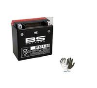 Compatible avec Suzuki an Burgman 650 2002-2020 Batterie BS BTX14-BS(SCELLÉE ET PRÊTE À L'INSTALLATION) 12V/12A YUASA YTX14 Batteries DE Scooter Moto 150X87X145