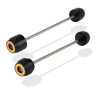 Compatible Avec Suzuki Pour DRZ400SM 2005-2021 Moto Anti-collision Curseur Avant Arrière Essieu Fourche Support Roue Curseur Bague Protecteur Protecteur De Cadre(Gold,Front Rear)