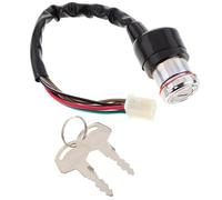 Compatible Avec Suzuki Pour GN 125 Pour Scooter 30 X 4 X 4 Cm Métal 6 Fils Clé De Moto Barillet De Serrure Interrupteur Ensemble De Clés Clé contacteur d'allumage