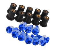 Compatible Avec Suzuki Pour GS500F 2004 2005 2006 2007 2008 2009 Kit De Vis De Montage Pour Pare-brise De Moto, 10 Pièces, 5 Mm Boulons Corps écrous moto