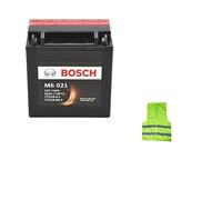 Compatible avec Suzuki VL Intruder 1500 à partir de l'année 2000 Batterie Bosch YTX16-BS-1 M60210 Batterie pour moto 14 Ah 12 V prête à l'emploi déjà chargée 150 x 87 x 161 mm