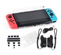 Compatible avec Switch Pack Accessoires DOBE1 5 en 1, Manettes Charge + Coque + Film G