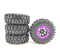 Compatible avec Tamiya CC01 D90 TF2 pour Traxxas pour TRX4 pour Axial pour SCX10 1/10 RC Rock Crawler Diamètre des Pneus 96 Mm en Caoutchouc Jante De Roue Pneu Caoutchouc RC