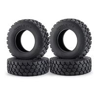 Compatible avec Tamiya Pneus en Caoutchouc 84x30mm pour Jantes De Roue 1/14, Moyeux De Roue, Tracteur, Remorque, Camion De Remorquage, Pièces De Camion De Remorquage Roue Voiture RC(4pcs)