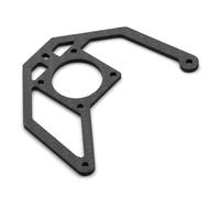 Compatible avec Tamiya pour BBX BB01 1/10 RC, Pièces De Mise À Niveau De Voiture, Accessoires, Support De Ventilateur De Refroidissement À Motif en Fiber De Carbone Accessoires Jouets RC