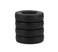 Compatible avec Tamiya pour Camion Semi-Tracteur RC, Benne pour Man, Transporteur, pour ACTROS, pour Scania, 4 Pièces De Mise À Niveau De Pneus en Caoutchouc Dur RC Voiture Pneus