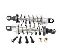 Compatible avec Tamiya pour HPI pour HSP CC01 1/10 RC Voiture Pièces De Rechange 2 Pièces 85 Mm Amortisseurs Hydrauliques en Aluminium Réglables Amortisseurs Amortisseurs RC(White)