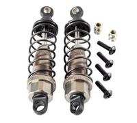 Compatible avec Tamiya pour HPI pour HSP CC01 1/10 RC Voiture Pièces De Rechange 2 Pièces 85 Mm Amortisseurs Hydrauliques en Aluminium Réglables Amortisseurs Amortisseurs RC(Gray)