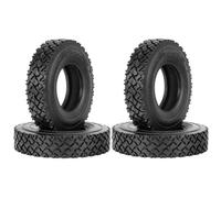 Compatible avec Tamiya pour Man pour King pour Hauler pour ACTROS 1/14 RC Semi Tracteur Camion Benne Pièces 4 Pièces 19mm Pneus en Caoutchouc Dur Voiture RC Pneus Jante
