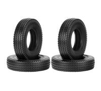 Compatible avec Tamiya pour Man pour King pour Hauler pour ACTROS pour Scania 1/14 RC Pièces 4 Pièces Pneu en Caoutchouc 19Mm Semi-Tracteur Camion Benne RC Voiture Pneus