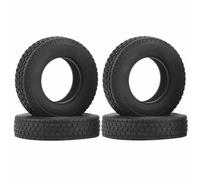 Compatible avec Tamiya pour Man pour King pour Hauler pour Scania 1/14 RC Semi Tracteur Camion Benne Pièces 4 Pièces 20mm Pneus en Caoutchouc Dur RC Voiture Pneus