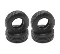 Compatible avec Tamiya pour Man pour Scania pour Actros R620 R470 1/14 RC Remorque Camion Benne Pièces 4 Pièces Pneu en Caoutchouc 28mm De Largeur Roue Voiture RC