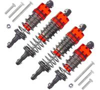 Compatible avec Tamiya pour Subaru pour Hyper Go 1/10 RC Voiture Tout Terrain Pièces De Rechange Et D'amélioration Accessoires Pièces Détachées Amortisseurs Hydrauliques Amortisseurs RC(Red)