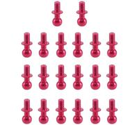 Compatible avec Tamiya pour TT-01 pour TT-02 pour Sakura D4 D5 1/10 Pièces De Drift RC pour Voiture Universelle, 20 Vis À Tête Sphérique Hexagonale M3 en Métal D'Amortisseur Rc