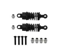 Compatible avec Tamiya pour TT-01 pour TT01 pour TT-02 pour TT02 1/10 RC Car Upgrade Parts 2Pcs Amortisseurs en Alliage D'aluminium Ensemble D'amortisseurs Amortisseur RC(Black)
