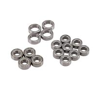 Compatible avec Tamiya pour TT-02 TT-02D 1/10 Pièces De Mise À Niveau pour Voiture Télécommandée, Accessoires De Modification, Kit De 16 Roulements À Billes Pièces Voiture RC