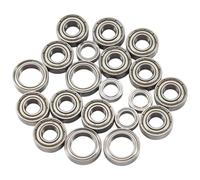 Compatible avec Tamiya pour TT01 pour TT-01 TT01D TT01E TT01R DF02 1/10 RC Pièces De Mise À Niveau De Voiture Accessoires Kit De Roulement À Billes 20 Pièces Pièces détachées RC