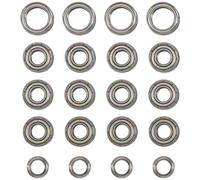 Compatible avec Tamiya pour TT01 pour TT01D pour TT01E pour TT01R DF02 1/10 Pièces De Mise À Niveau De Voiture RC Accessoires Kit De Roulements À Billes 20 Pièces Pièces Mise RC