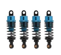 Compatible avec Tamiya pour TT01 pour TT02 TA05 TL01 TA03 MF01X 1/10 RC Pièces De Mise À Niveau De Voiture Accessoires 4 Pièces Amortisseur en Métal détachées RC(Blue)
