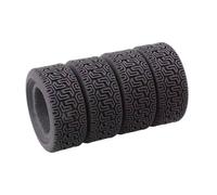 Compatible avec Tamiya pour TT01 pour TT02 XV01 LC pour Racing PTG-2 1/10 RC Tout-Terrain pour Voiture pour Buggy Pneus en Caoutchouc Pneus De Roue Avant 70Mm Roue Voiture RC(Tamiya Tires)