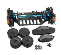 Compatible avec Tamiya pour TT01 TT01E 1/10 RC, Pièces De Mise À Niveau Voiture en Alliage D'aluminium pour Châssis, Cadre, Arbre D'entraînement, Kit 4WD RC Maquettes Accessoires