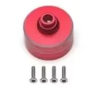 Compatible avec Tamiya pour TT02 1/10 4WD XV-02 Pro pour CHASSIS-58707 RC, Accessoires De Voiture, Boîtier Différentiel en Alliage D'aluminium avec Kit De Vis Pièces Voiture RC(Red)