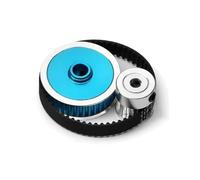 Compatible avec Tamiya pour TT02 1/10 Voiture Radiocommandée Upgrade Pièces Faible Bruit Courroie Transmission Conversion Kit Engrenages Système Accessoire