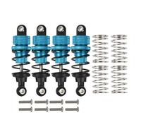Compatible avec Tamiya pour TT02 pour TT01 M05 M06 1/10 RC Pièces De Drift pour Voitures De Course 4 Amortisseurs Hydrauliques en Aluminium Amortisseurs RC(Blue)