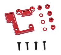 Compatible avec Tamiya pour TT02 pour TT02B TT02S 1/10 RC Pièces Détachées Accessoires Principal en Métal Kit De Support De Roulement d'arbre Et De Pignon TATT-074 détachées RC(Red)