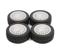 Compatible avec Tamiya pour TT02 TT-01 XV01 PTG-2 DF-03 WR8 4 Pièces Pneus De Rallye RC sur Roues Route Hexagone 12 Mm Pneu Caoutchouc RC