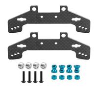 Compatible avec Tamiya pour TT02 TT02R 1/10 Pièces Et Accessoires pour Voitures Télécommandées, Plaque De Tour D'amortisseur Avant Arrière en Fibre Carbone RC Jouets Améliorations