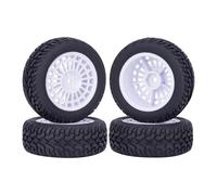 Compatible avec Tamiya pour Wltoys pour TT01 pour TT-02 144001 94122 1/10 1/14 1/16 RC pour Pièces De Voiture De Rallye 75 * 28mm Caoutchouc Plastique Roues Pneu Voiture RC Pneus