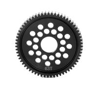 Compatible avec Tamiya TB05 TC01 06M Pièces De Rechange pour Voiture Radiocommandée, Accessoires, Module en Acier (63 Dents) 51609, Pignon Droit RC Jouets Améliorations