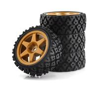 Compatible avec Tamiya XV01 XV02 TA06 pour TT01 pour TT02 pour PTG-2 1/10 RC pour Rallye pour Pièces De Voiture De Course 4 Pièces Pneu De Roue en Caoutchouc De 70Mm RC Voiture Pneus