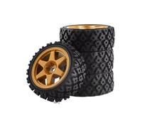 Compatible avec Tamiya XV01 XV02 TA06 TT01 TT02 pour PTG-2 4 Pièces 70 Mm Pneu en Caoutchouc Roue 1/10 RC pour Rallye pour De Mise À Niveau Voiture Course Pneu Caoutchouc RC