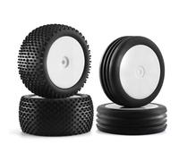 Compatible avec Tekno pour Eb410 pour Yokomo Yz4 4 Pièces Modèle De Voiture De Jouet Pneus Durables 1/10 Pneu De Véhicule Tout-Terrain pour Pneus Srx2 Srx4 Bandit Roue Voiture RC