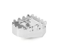 Compatible avec Tenere 700 XTZ 700/690 Rally Levier De Frein Arrière Embouts De Marchepied Pédales D'extension Motos Agrandir L'extension De Pédale(Silver)