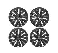Compatible avec Tesla Model Y 19 Pouces, Jeu de Capuchons de moyeu de Roue de Style Cyclone, 4 couvercles de Remplacement Droit et Gauche(Turbine Style)
