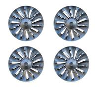 Compatible avec Tesla Model Y 19 Pouces Performance, Jeu de Capuchons de moyeu de Roue, 4 pièces de couvertures de Jante complètes(Gun Grey)
